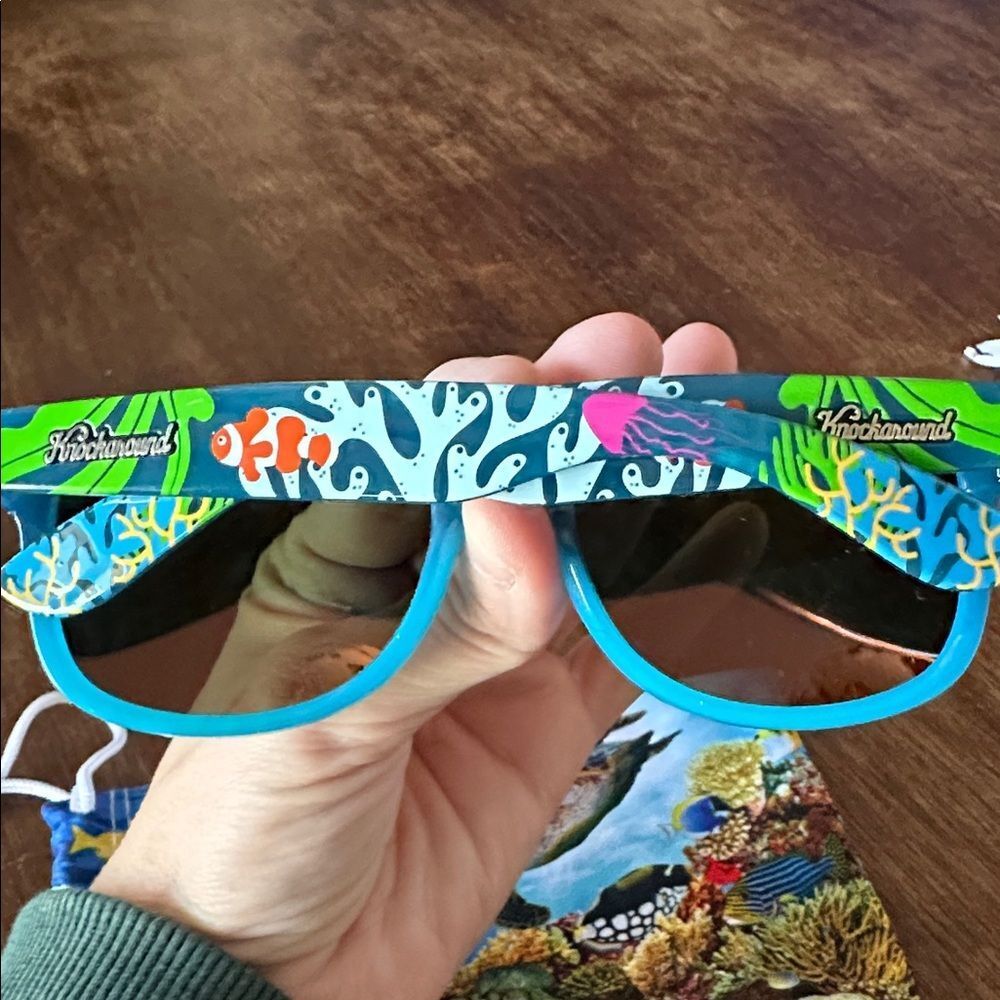 NWOB Knockaround Sunglasses Fort Knocks CORAL REEF Limited Edition Sold Out HTF - Picture 2 of 7